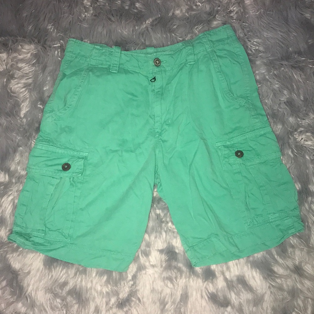 American Eagle Outfitters Green Cargo Shorts